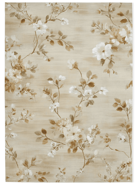 Soft Bloom Pathway Rug – Nordic Autumn - Inspired | Nature - Inspired Rug by districtoasis
