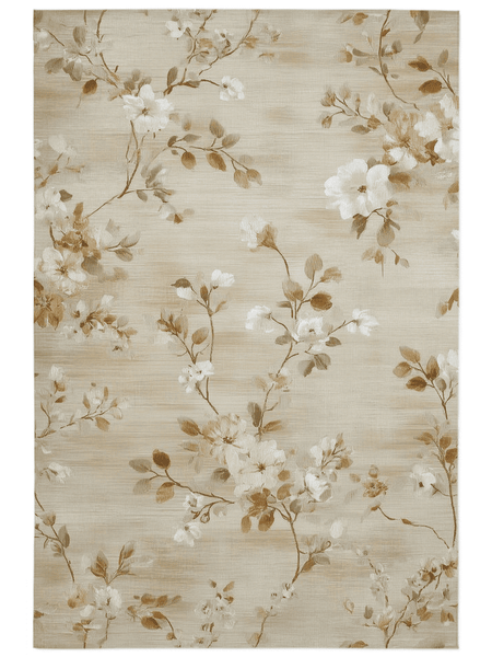 Soft Bloom Pathway Rug – Nordic Autumn - Inspired | Nature - Inspired Rug by districtoasis