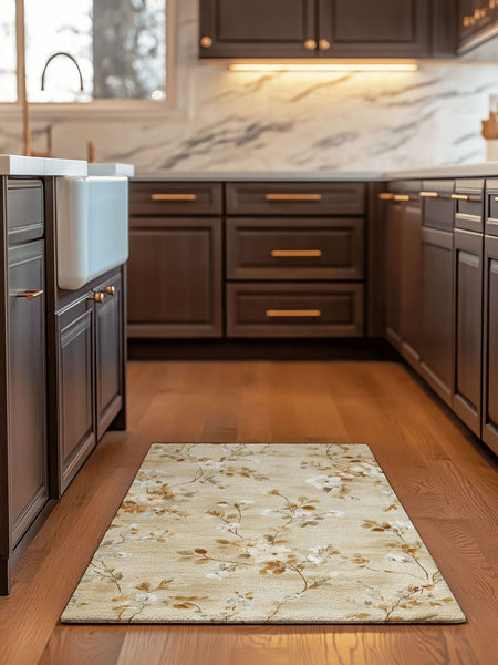 Soft Bloom Pathway Rug – Nordic Autumn - Inspired | Nature - Inspired Rug by districtoasis
