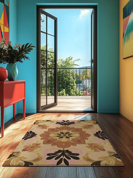 Soft Pastel Earth Rug | Nature - Inspired Rug by districtoasis