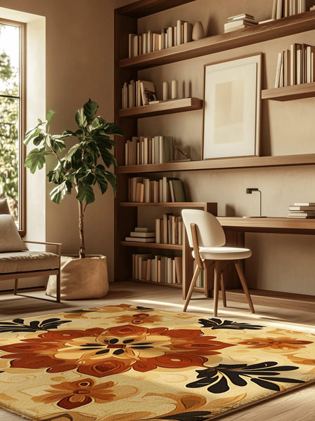 Soft Pastel Earth Rug | Nature - Inspired Rug by districtoasis
