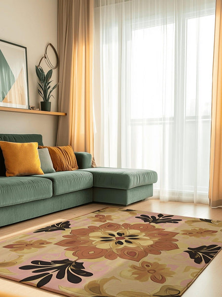 Soft Pastel Earth Rug | Nature - Inspired Rug by districtoasis