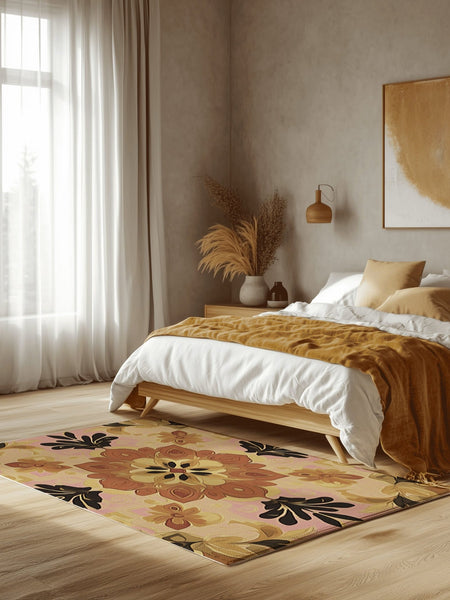 Soft Pastel Earth Rug | Nature - Inspired Rug by districtoasis