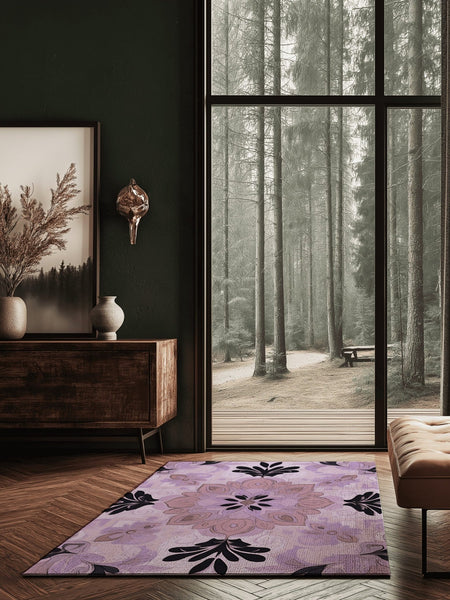 Soft Pastel Earth Rug | Nature - Inspired Rug by districtoasis