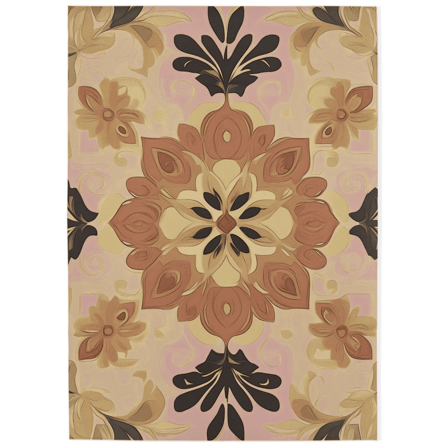 Soft Pastel Earth Rug – India - Inspired, Calming & Premium Quality | Nature - Inspired Rug by districtoasis