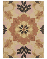 Soft Pastel Earth Rug – India - Inspired, Calming & Premium Quality | Nature - Inspired Rug by districtoasis