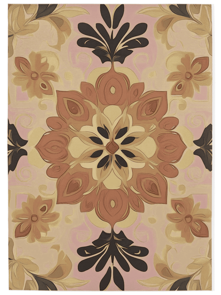 Soft Pastel Earth Rug – India - Inspired, Calming & Premium Quality | Nature - Inspired Rug by districtoasis