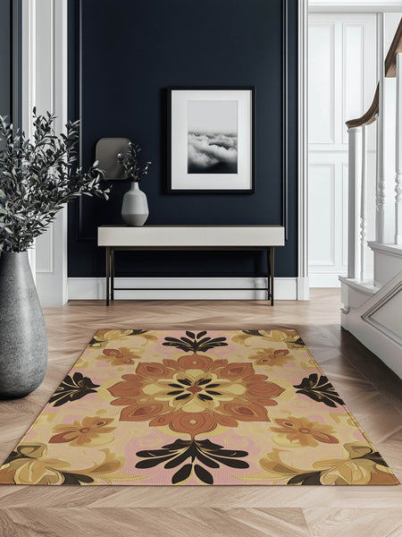 Soft Pastel Earth Rug – India - Inspired, Calming & Premium Quality | Nature - Inspired Rug by districtoasis
