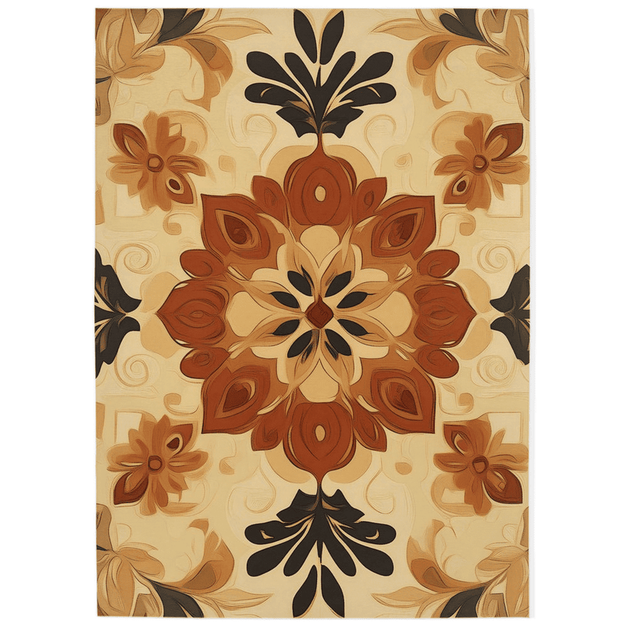Soft Pastel Earth Rug – India - Inspired, Calming & Premium Quality | Nature - Inspired Rug by districtoasis