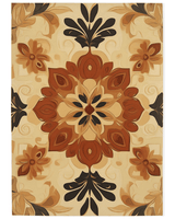 Soft Pastel Earth Rug – India - Inspired, Calming & Premium Quality | Nature - Inspired Rug by districtoasis