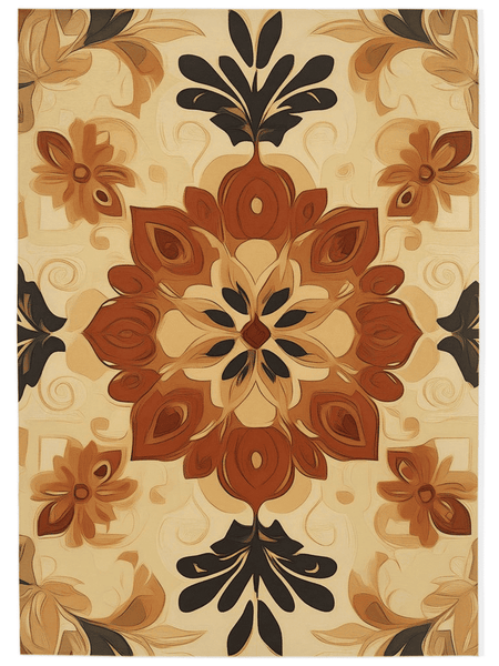Soft Pastel Earth Rug – India - Inspired, Calming & Premium Quality | Nature - Inspired Rug by districtoasis