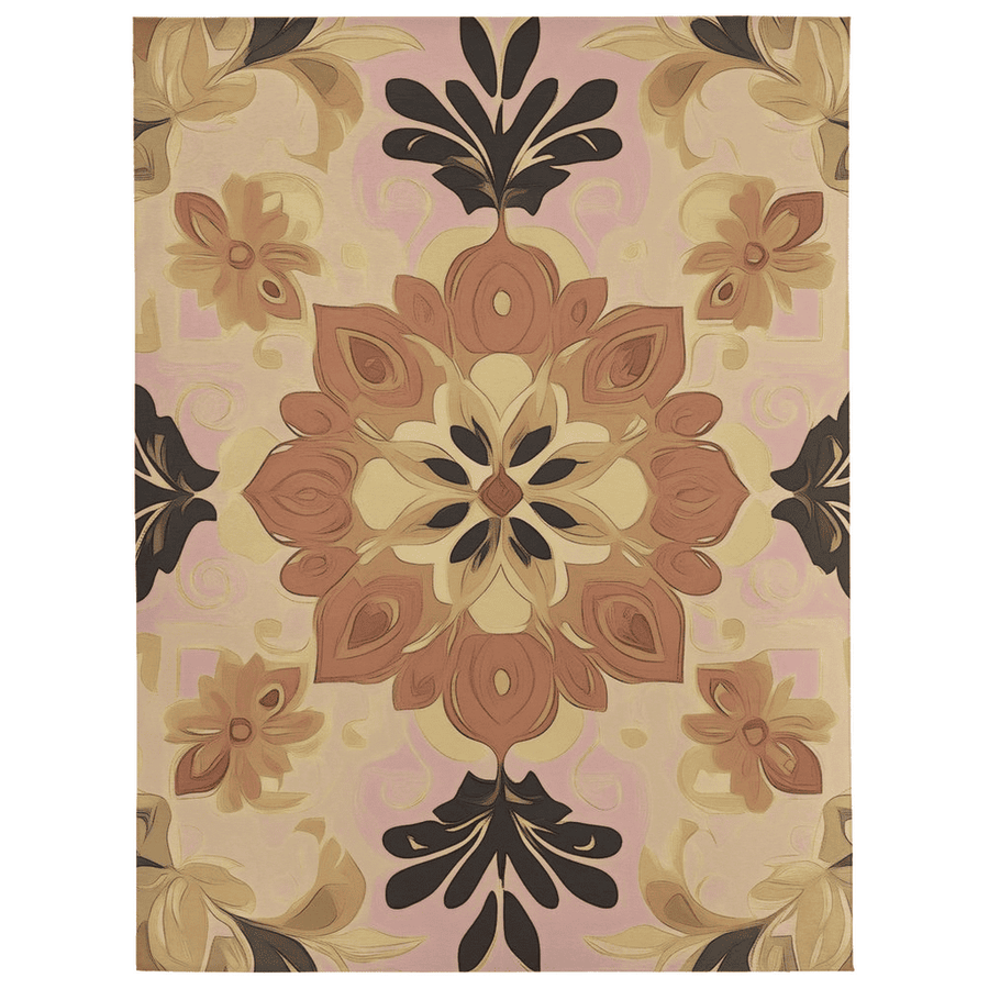 Soft Pastel Earth Rug – India - Inspired, Calming & Premium Quality | Nature - Inspired Rug by districtoasis