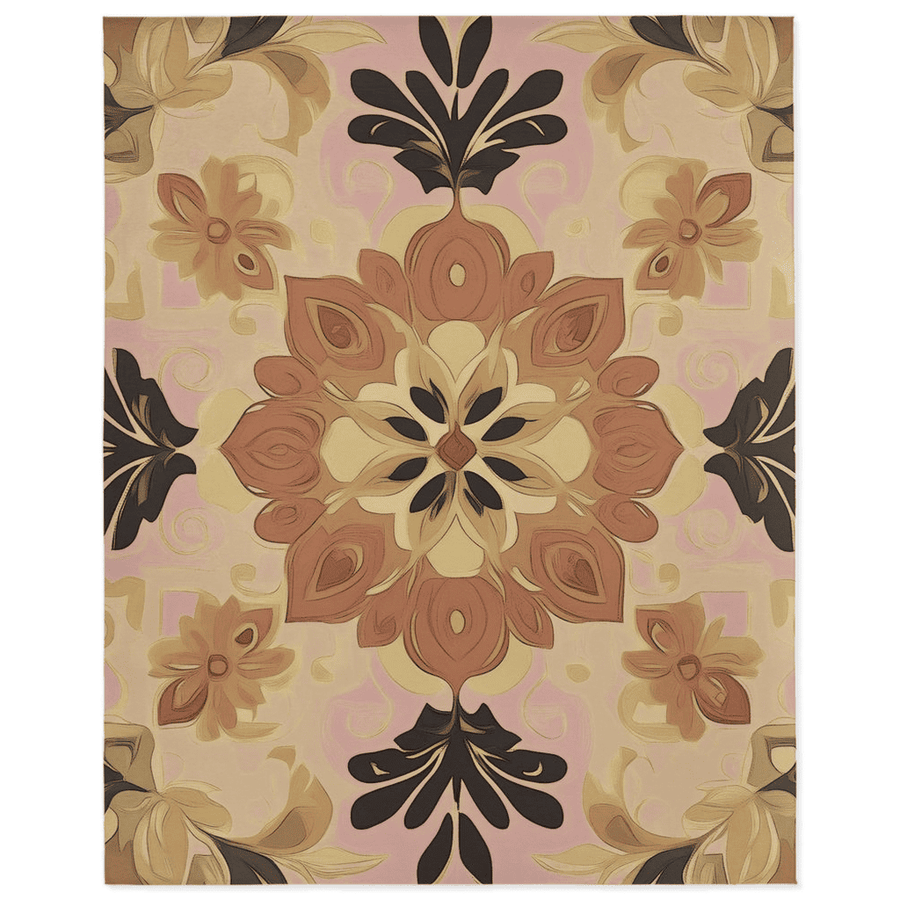 Soft Pastel Earth Rug – India - Inspired, Calming & Premium Quality | Nature - Inspired Rug by districtoasis