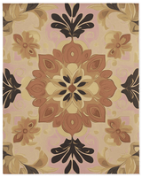 Soft Pastel Earth Rug – India - Inspired, Calming & Premium Quality | Nature - Inspired Rug by districtoasis