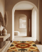 Soft Pastel Earth Rug – India - Inspired, Calming & Premium Quality | Nature - Inspired Rug by districtoasis