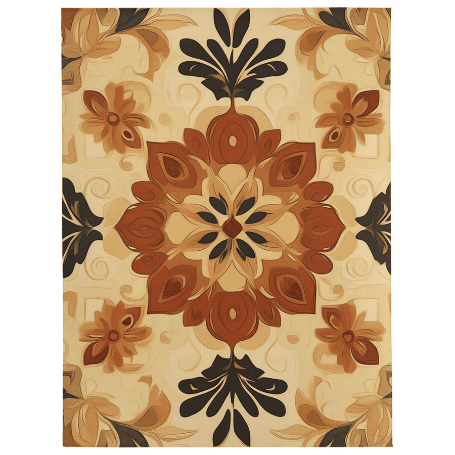 Soft Pastel Earth Rug – India - Inspired, Calming & Premium Quality | Nature - Inspired Rug by districtoasis