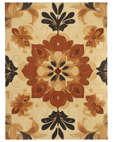 Soft Pastel Earth Rug – India - Inspired, Calming & Premium Quality | Nature - Inspired Rug by districtoasis