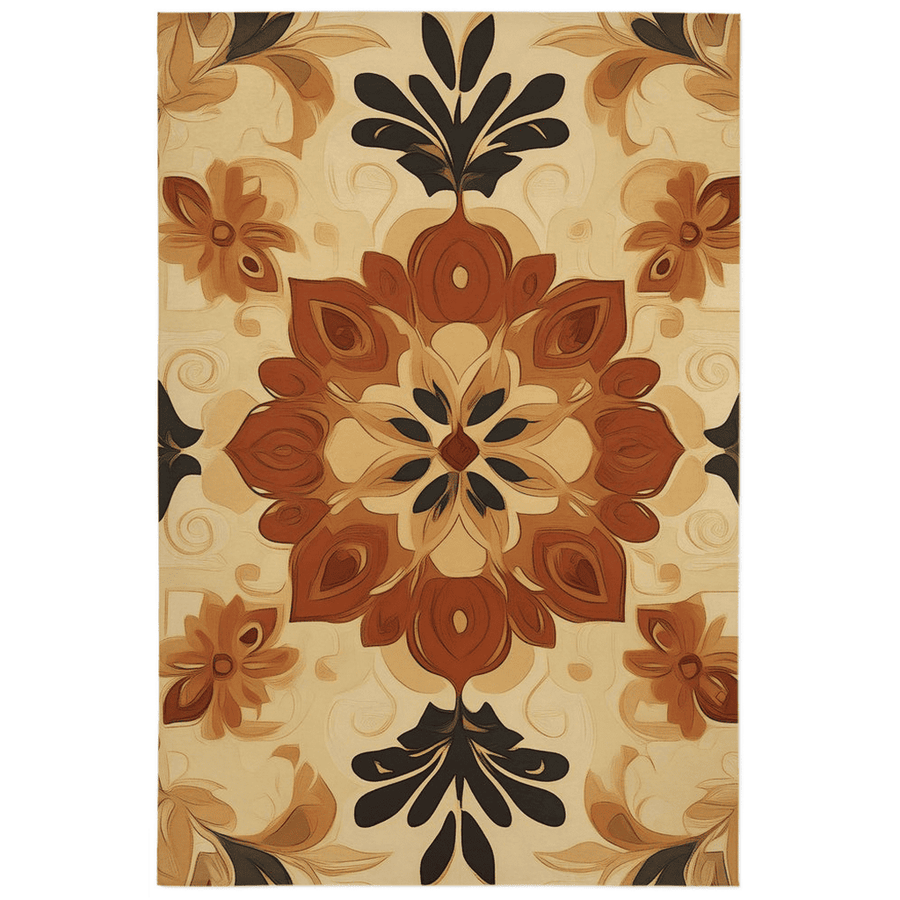 Soft Pastel Earth Rug – India - Inspired, Calming & Premium Quality | Nature - Inspired Rug by districtoasis