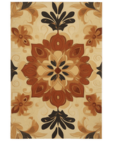 Soft Pastel Earth Rug – India - Inspired, Calming & Premium Quality | Nature - Inspired Rug by districtoasis
