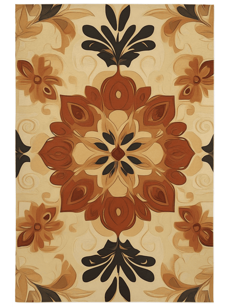 Soft Pastel Earth Rug – India - Inspired, Calming & Premium Quality | Nature - Inspired Rug by districtoasis