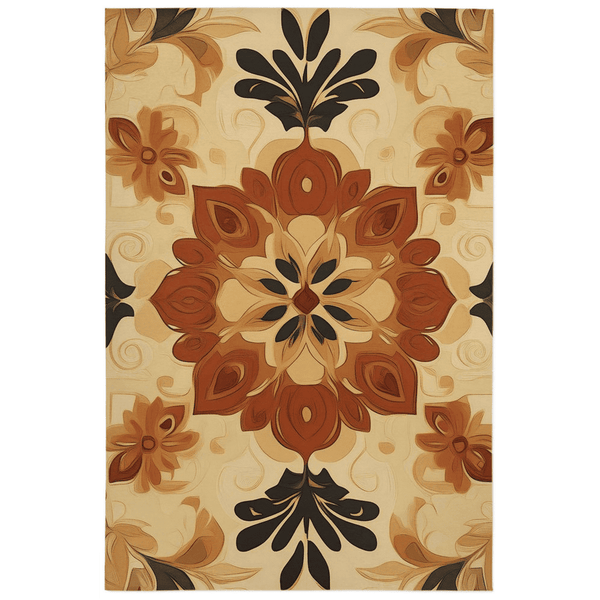 Soft Pastel Earth Rug – India - Inspired, Calming & Premium Quality | Nature - Inspired Rug by districtoasis