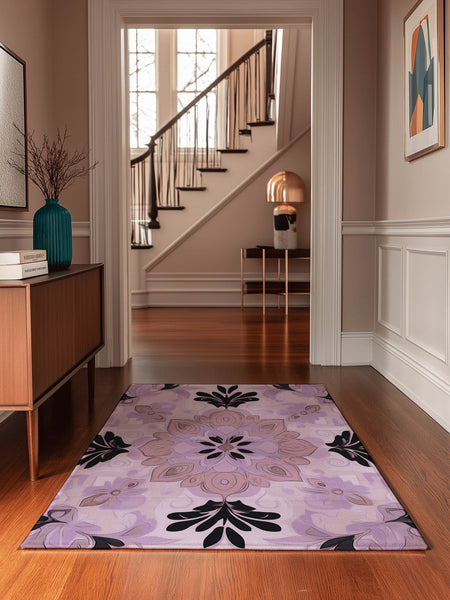 Soft Pastel Earth Rug – India - Inspired, Calming & Premium Quality | Nature - Inspired Rug by districtoasis