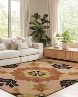 Soft Pastel Earth Rug – India - Inspired, Calming & Premium Quality | Nature - Inspired Rug by districtoasis