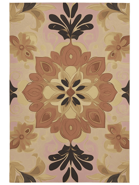 Soft Pastel Earth Rug – India - Inspired, Calming & Premium Quality | Nature - Inspired Rug by districtoasis