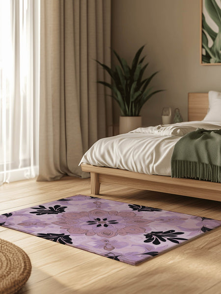 Soft Pastel Earth Rug – India - Inspired, Calming & Premium Quality | Nature - Inspired Rug by districtoasis