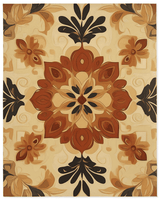Soft Pastel Earth Rug – India - Inspired, Calming & Premium Quality | Nature - Inspired Rug by districtoasis