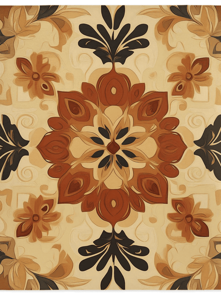 Soft Pastel Earth Rug – India - Inspired, Calming & Premium Quality | Nature - Inspired Rug by districtoasis