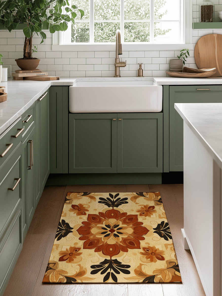 Soft Pastel Earth Rug – India - Inspired, Calming & Premium Quality | Nature - Inspired Rug by districtoasis