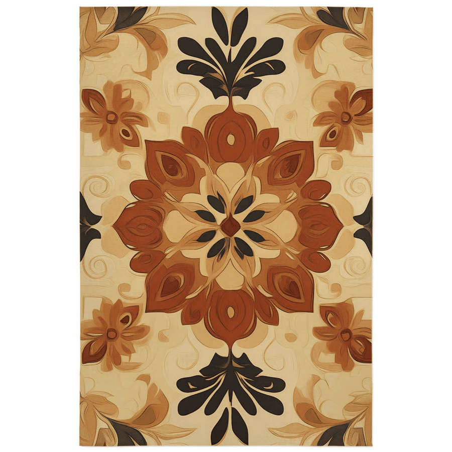 Soft Pastel Earth Rug – India - Inspired, Calming & Premium Quality | Nature - Inspired Rug by districtoasis