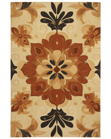 Soft Pastel Earth Rug – India - Inspired, Calming & Premium Quality | Nature - Inspired Rug by districtoasis