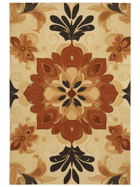 Soft Pastel Earth Rug – India - Inspired, Calming & Premium Quality | Nature - Inspired Rug by districtoasis