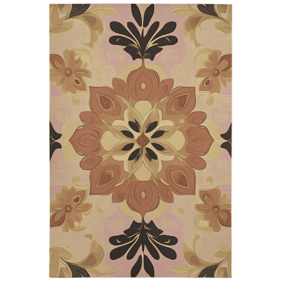 Soft Pastel Earth Rug – India - Inspired, Calming & Premium Quality | Nature - Inspired Rug by districtoasis