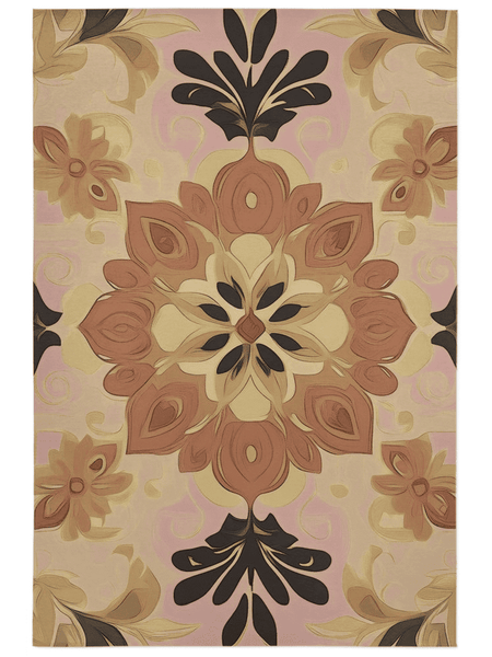 Soft Pastel Earth Rug – India - Inspired, Calming & Premium Quality | Nature - Inspired Rug by districtoasis