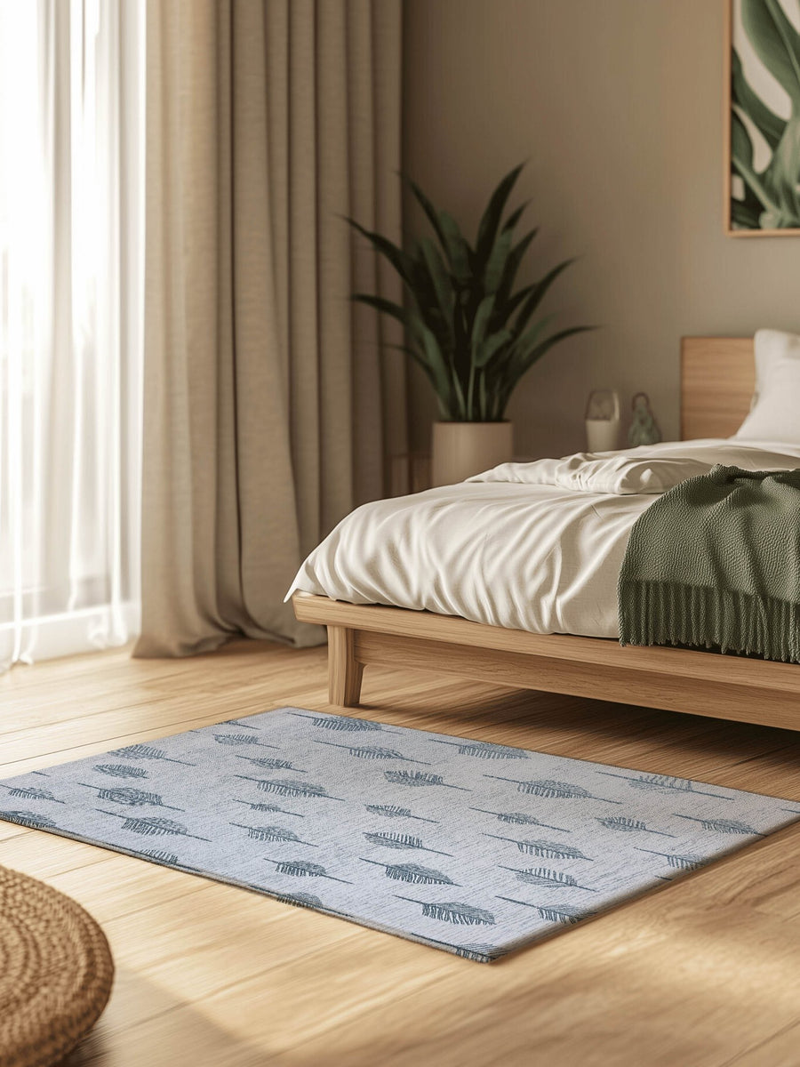 Soft Reed Flow Rug – Wind - Swept Elegance, Soft & Calming | Nature - Inspired Rug by districtoasis