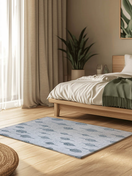 Soft Reed Flow Rug – Wind - Swept Elegance, Soft & Calming | Nature - Inspired Rug by districtoasis