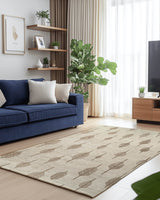 Soft Reed Flow Rug – Wind - Swept Elegance, Soft & Calming | Nature - Inspired Rug by districtoasis