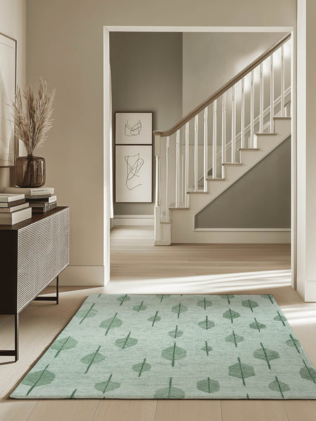 Soft Reed Flow Rug – Wind - Swept Elegance, Soft & Calming | Nature - Inspired Rug by districtoasis
