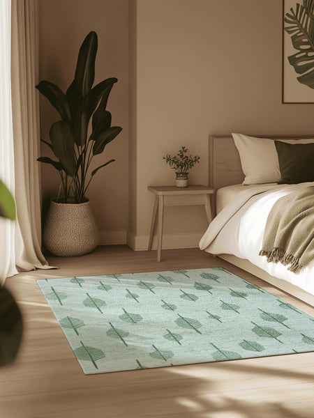 Soft Reed Flow Rug – Wind - Swept Elegance, Soft & Calming | Nature - Inspired Rug by districtoasis