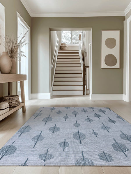 Soft Reed Flow Rug – Wind - Swept Elegance, Soft & Calming | Nature - Inspired Rug by districtoasis