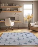 Soft Reed Flow Rug – Wind - Swept Elegance, Soft & Calming | Nature - Inspired Rug by districtoasis
