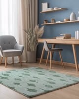 Soft Reed Flow Rug – Wind - Swept Elegance, Soft & Calming | Nature - Inspired Rug by districtoasis