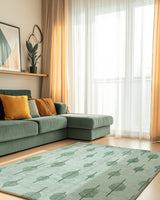 Soft Reed Flow Rug – Wind - Swept Elegance, Soft & Calming | Nature - Inspired Rug by districtoasis