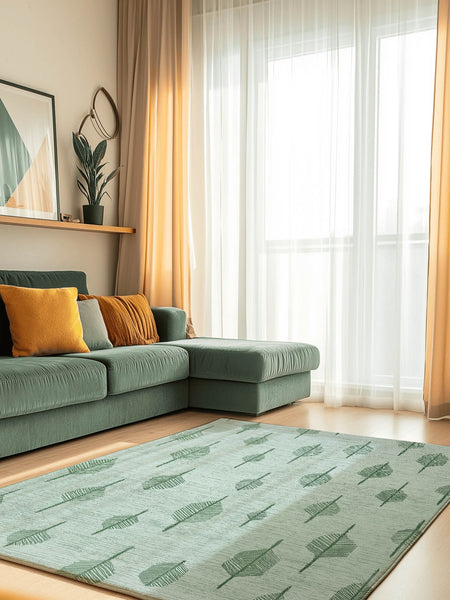 Soft Reed Flow Rug – Wind - Swept Elegance, Soft & Calming | Nature - Inspired Rug by districtoasis