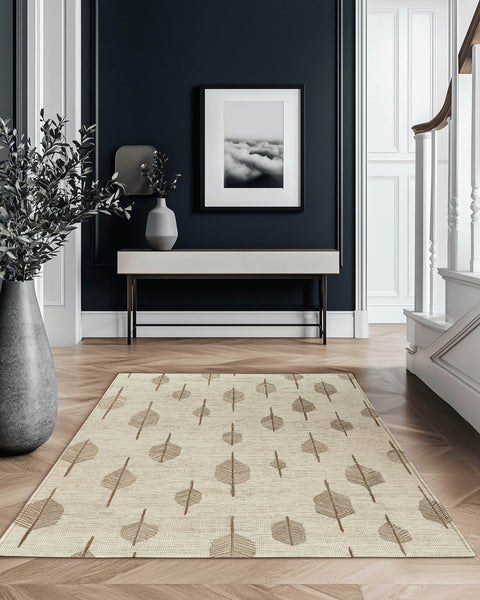 Soft Reed Flow Rug – Wind - Swept Elegance, Soft & Calming | Nature - Inspired Rug by districtoasis