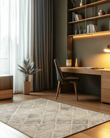 Soft Woven Diamond Rug | Nature - Inspired Rug by districtoasis