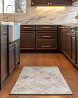 Soft Woven Diamond Rug | Nature - Inspired Rug by districtoasis